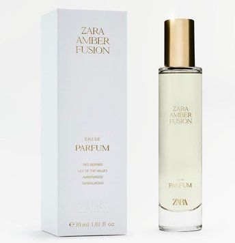 Фото Жіноча парфумована вода Zara Amber Fusion 30 мл &ndash; квітково-амбровий аромат з нотами бергамоту та іланг-ілангу 00067,