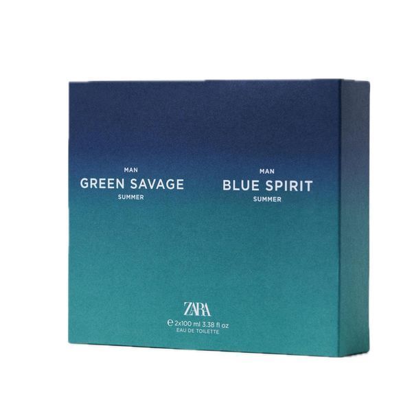 Фото Набір туалетної води  Blue Spirit та  Green Savage Summer від Zara 100 мл + 100 мл 100118,