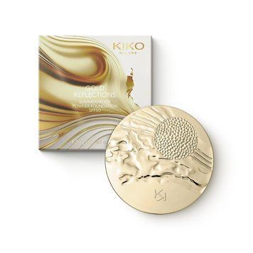 Фото KIKO Milano Gold Reflections SPF 50 Powder Foundation 01 Ivory, 9 г &ndash; матуюча тональна пудра‑основа з дзеркалом 2520633655,