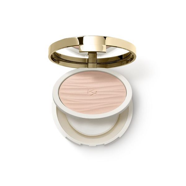 Фото KIKO Milano Gold Reflections SPF 50 Powder Foundation 01 Ivory, 9 г &ndash; матуюча тональна пудра‑основа з дзеркалом 2520633655,