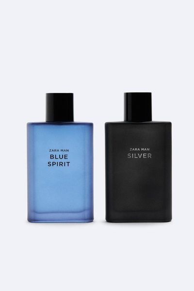 Фото Набір чоловічих туалетних вод Zara Silver + Blue Spirit 90 мл &ndash; свіжі та деревні аромати для щоденного використання 1693077062,