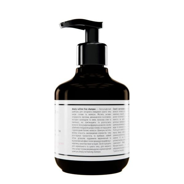 Фото Безсульфатний шампунь deeply sulfate-free shampoo 250 мл 100137,