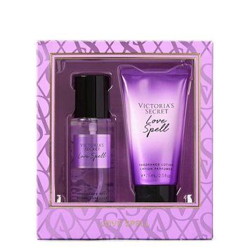 Фото Подарунковий набір Victoria's Secret Love Spell Duo &ndash; спрей 75 мл та лосьйон 75 мл &ndash; фруктово-квітковий аромат вишневого цвіту та персика 2091996402,