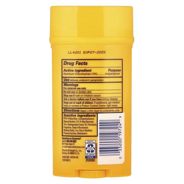 Фото Дезодорант антиперспірант стік Arm & Hammer Ultramax Fresh 73 г 10070,