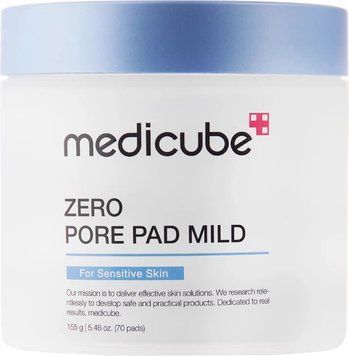 Фото Пілінг-диски для обличчя Medicube Zero Pore Pads Mild для очищення та звуження пор 70 шт  100205,